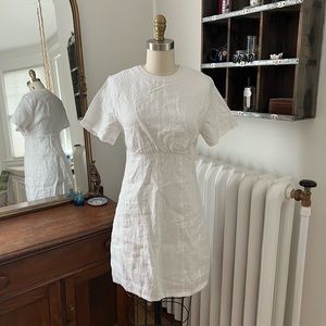 White Linen Dress